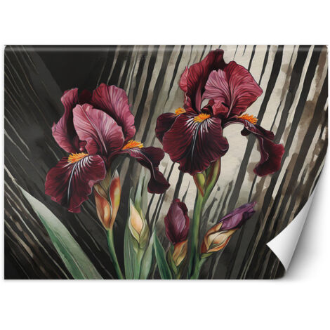 Fototapete Rote Blumen Abstraktion 400x280 cm (1/5)