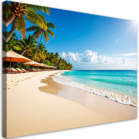 Wandbild Strand Meereslandschaft 90x60 cm (1/5)