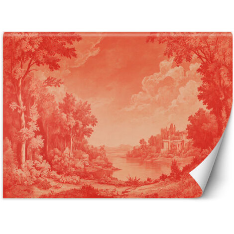 Fototapete Rot Landschaft Natur 250x175 cm (1/5)