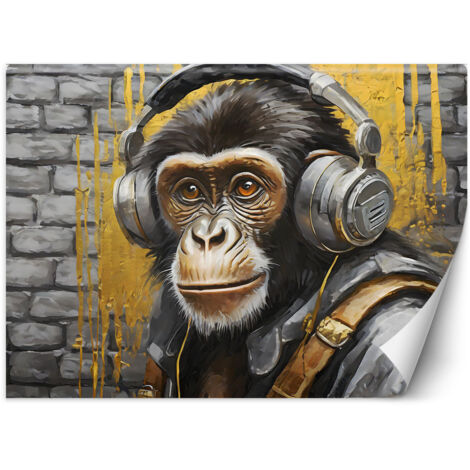 Fototapete Affe Musik Tiere 450x315 cm (1/5)