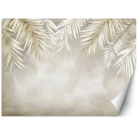 Fototapete Palmblätter hängen beige 150x105 cm (1/5)