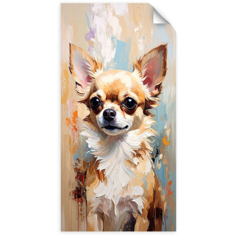 Selbstklebendes Poster – Wandsticker Chihuahua Hund Tier Beige 60x120 cm (1/3)