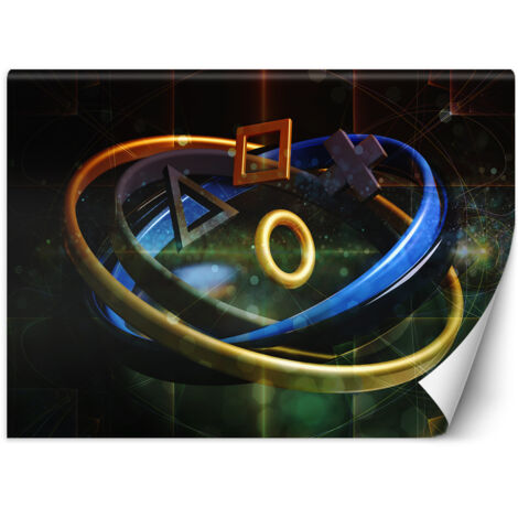 Fototapete Schaltflächen für Controllersymbole für das Zimmer des Spielers 200x140 cm (1/5)