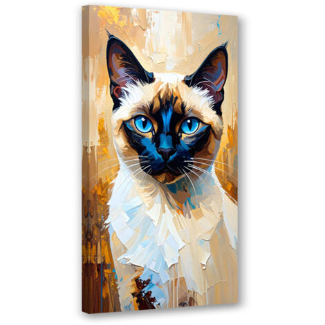 Wandbild Sphinx bunte Katze 40x80 cm (1/5)