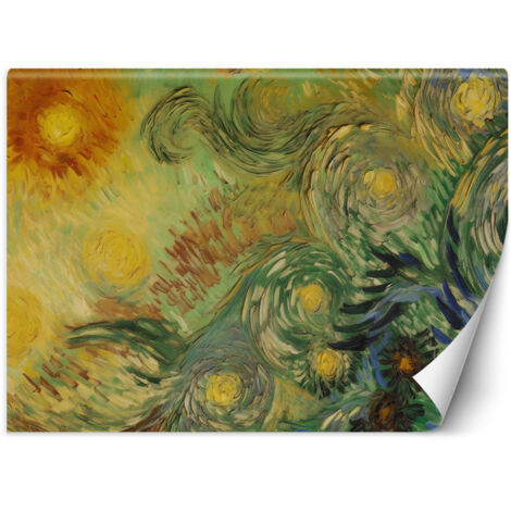 Fototapete Sonnenblumen abstrakt - V. van Gogh 300x210 cm (1/5)