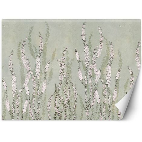 Fototapete Boho Blumen an der Wand Hintergrund 450x315 cm (1/5)