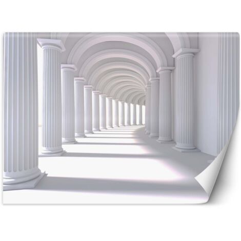 Fototapete, Tunnelabstraktion weiß - 100x70
