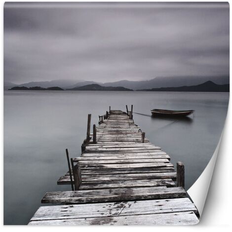 Fototapete Steg Landschaft See 200x200 cm (1/5)