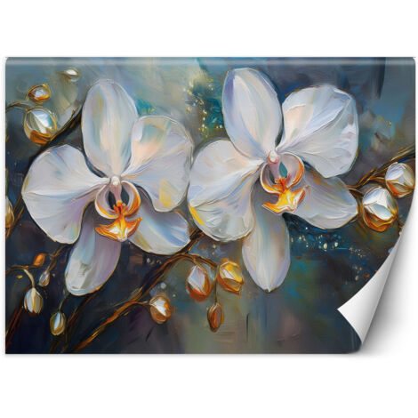 Fototapete Orchideen Weiße Blumen 400x280 cm (1/5)