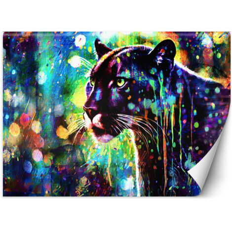 Fototapete Schwarzer Panther Abstraktion 250x175 cm (1/5)