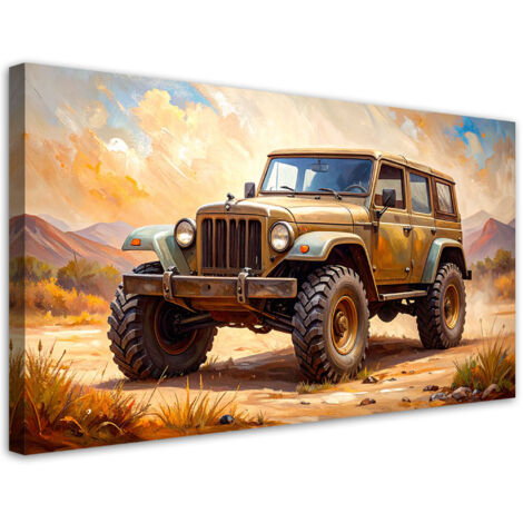 Wandbild Geländewagen 80x40 cm (1/5)