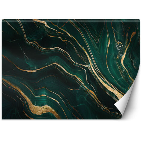 Fototapete Grüner Smaragd Marmor Abstrakt 300x210 cm (1/5)