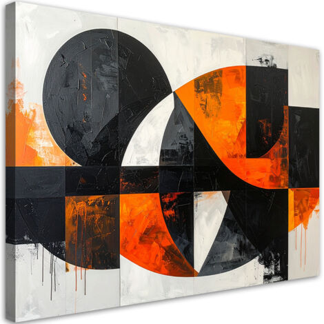 Wandbild Abstrakte Kreise Formen orange 60x40 cm (1/5)