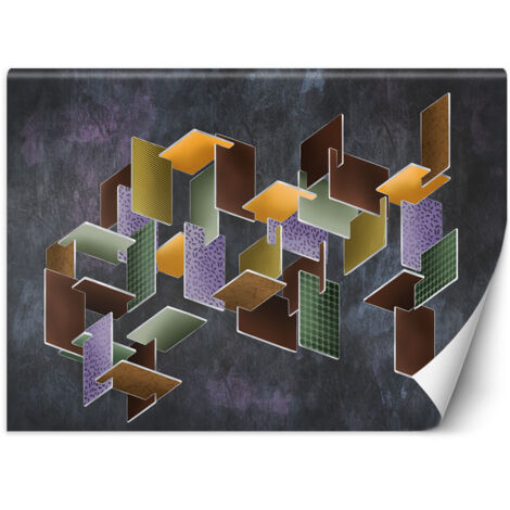 Fototapete 3D -Rätsel Abstrakt Bunt 250x175 cm (1/5)