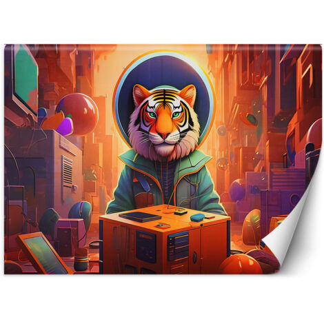 Fototapete Moderne Tiger Abstraktion 250x175 cm (1/5)