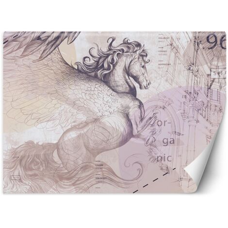 Fototapete Pegasus geflügeltes Pferd abstrakt 100x70 cm (1/5)