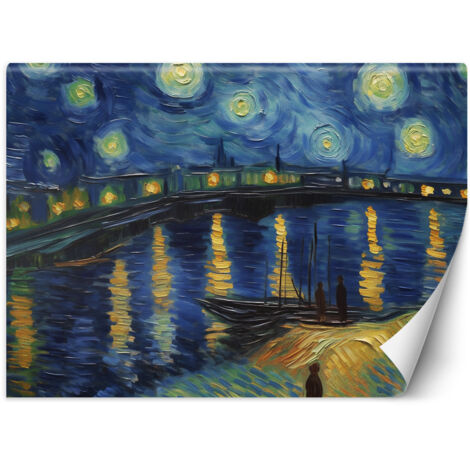 Fototapete Sternennacht über der Rhone - V. van Gogh 100x70 cm (1/5)
