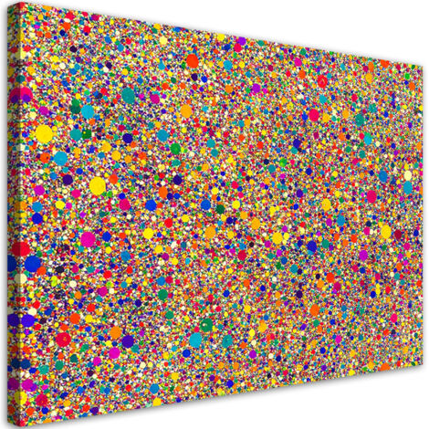 Wandbild Farbenfrohe Punkte Abstraktion 90x60 cm (1/5)