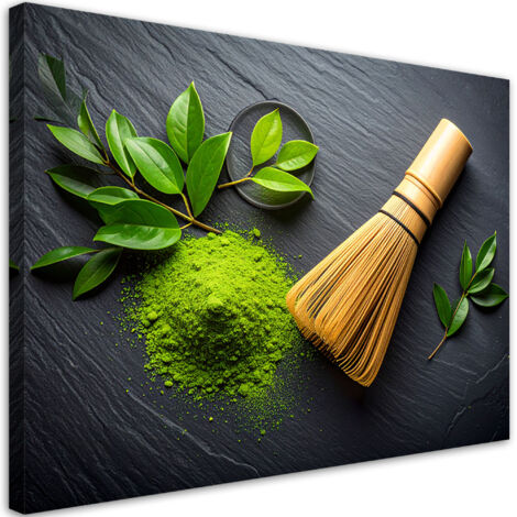 Wandbild Matcha Grüner Tee 90x60 cm (1/5)