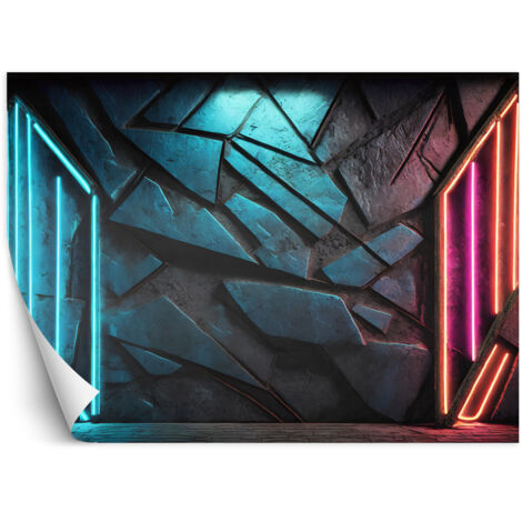 Fototapete Neon Futuristische Textur 100x70 cm (1/5)