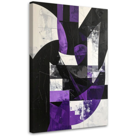 Wandbild Geometrische Abstraktion Violett 60x90 cm (1/5)