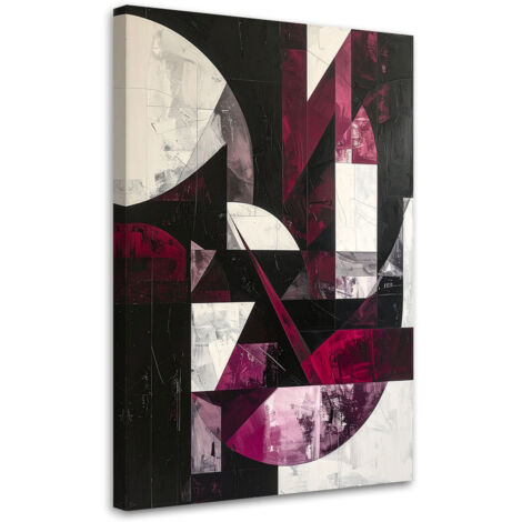 Wandbild Abstrakte Formen burgunderrot 70x100 cm (1/5)