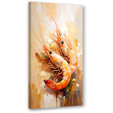 Wandbild Garnele Meeresfrüchte Sushi 40x80 cm (1/5)