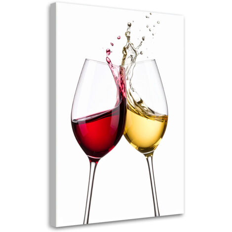 Wandbild Weißer und roter Wein 70x100 cm (1/5)
