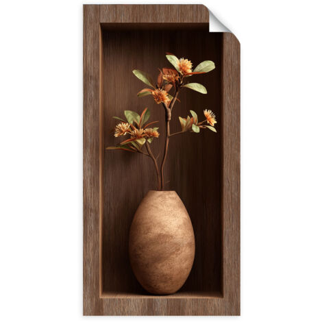 Selbstklebendes Poster – Wandsticker Pandabären in Blumen 60x120 cm (1/3)