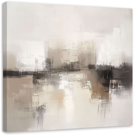 Wandbild Abstrakter beige-grauer Beton 50x50 cm