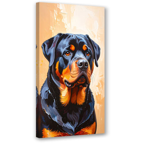 Wandbild Rottweiler Hund Tier 40x80 cm