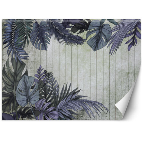 Fototapete Exotische Blätter im Vintage-Stil 350x245 cm (1/4)