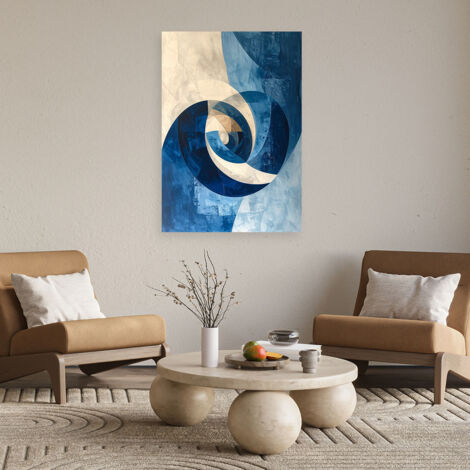 Wandbild Modernes Abstrakt Blau 40x60 (1/4)