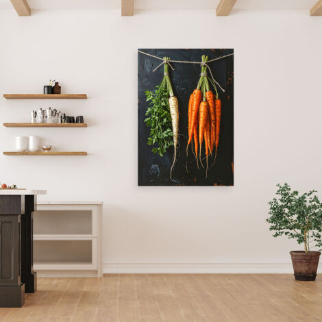 Wandbild Karotten Petersilie Gemüse 70x100 (1/4)