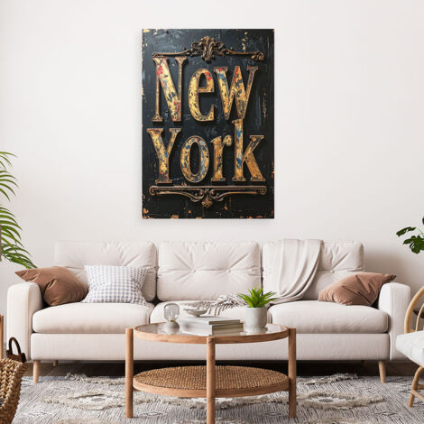 Wandbild New York Typografie Schriftzug 40x60 (1/4)