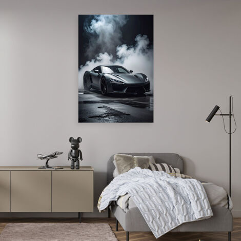 Wandbild Grauer Sportwagen 70x100 (1/4)