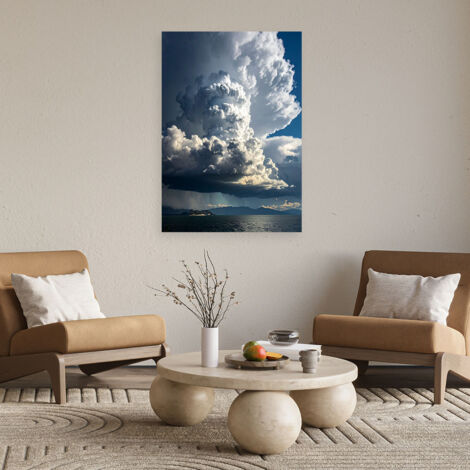 Wandbild Dunkelgraue Wolken Landschaft 40x60 (1/4)