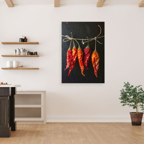 Wandbild Getrocknete rote Chilischoten 40x60 (1/4)