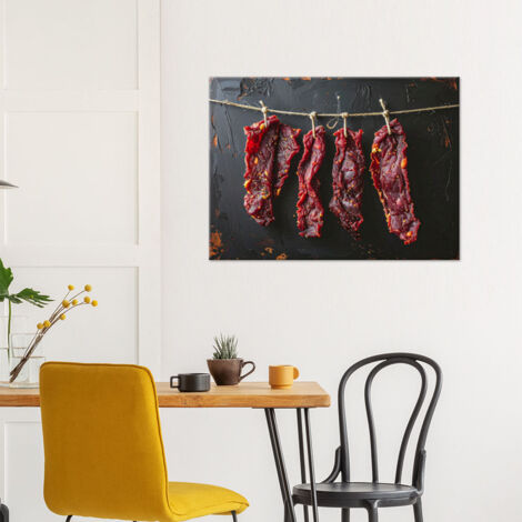Wandbild Getrocknetes Rindfleisch 60x40 (1/4)
