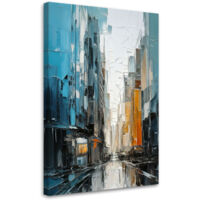 Wandbild Wohnzimmer Stadt Architektur Textur 60x90 cm