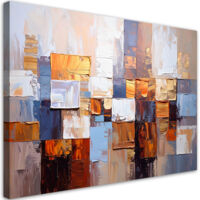Abstraktes Wandbild für das Wohnzimmer Bunte Imitation von Farbe 100x70 cm