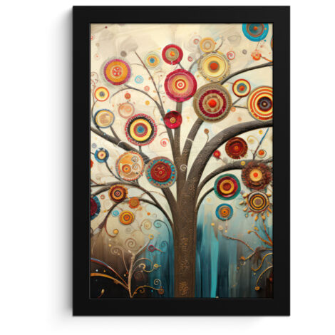 PÓSTER ENMARCADO Árbol - Árbol de la vida - Color Cuadros 20x30