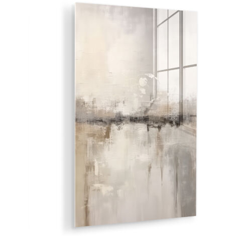 CUADRO DE METACRILATO Arte moderno - Abstracto - Beige Cuadros Para Dormitorio 60x90