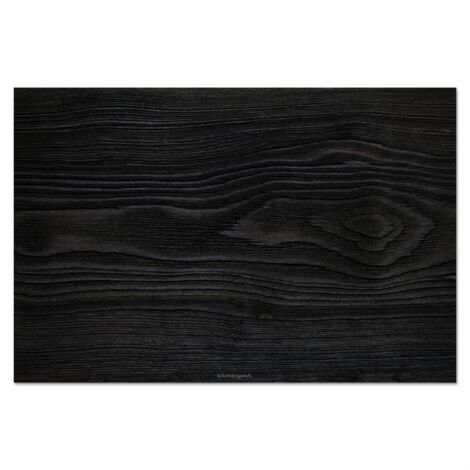 PANEL ANTISALPICADURAS COCINA Negro - Aspecto madera 70x50