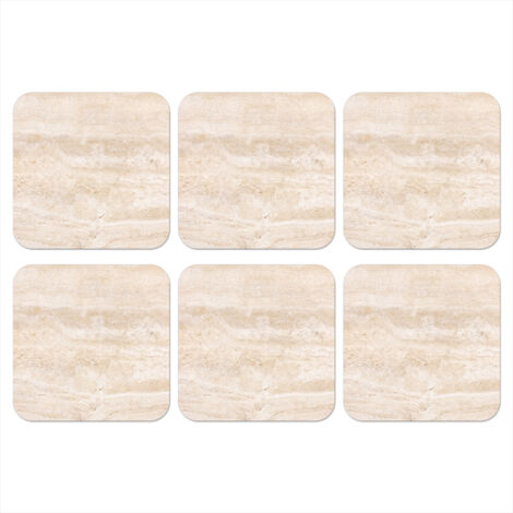 POSAVASOS Mármol - Piedras - Arena - Textura Set de 6 10x10 (1/5)