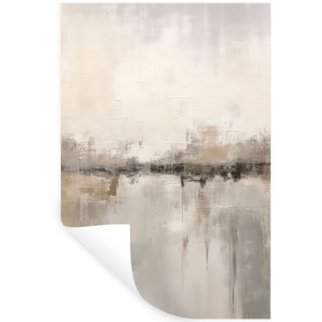 ADHESIVO DE PARED Arte moderno - Abstracto - Beige 40x60
