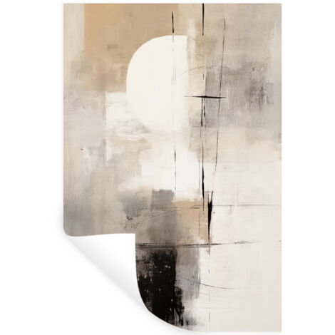 ADHESIVO DE PARED Abstracto - Arte - Gris 80x120