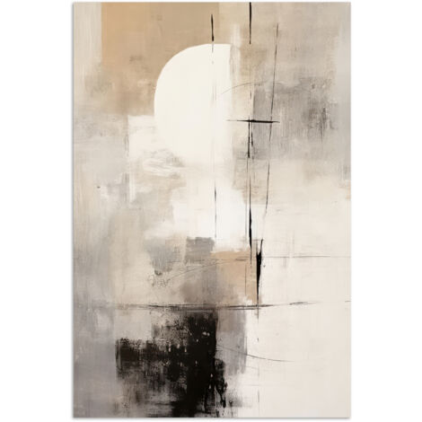 PÓSTER Abstracto - Arte - Gris Pared Decoracion Grande 80x120
