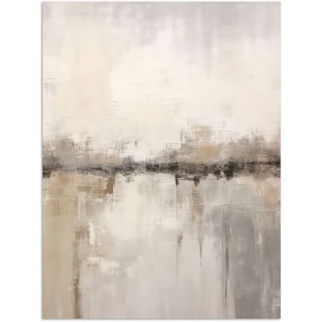 PÓSTER Arte moderno - Abstracto - Beige Cuadros Decoracion Salon Modernos 30x40
