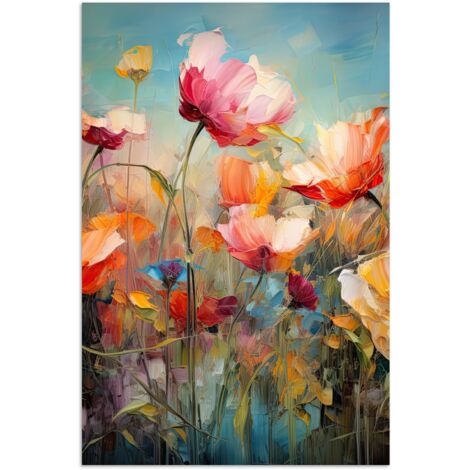 PÓSTER Flores - Acuarela - Arte - Botánica - Naturaleza Decorativos de Salon 40x60